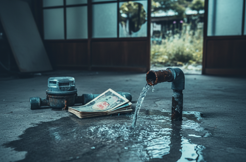 空き家 漏水 水道代 アイキャッチ