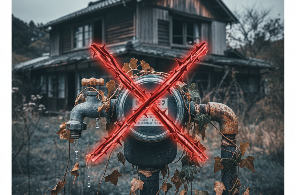 空き家 水道 契約 アイキャッチ