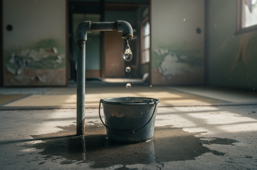 空き家 水漏れ アイキャッチ