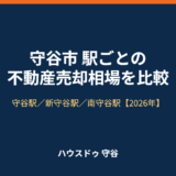 守谷市 駅ごとの不動産売却相場 ハウスドゥ守谷
