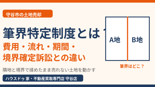 筆界特定制度とは？費用・流れ・期間と境界確定訴訟との違い【守谷市】
