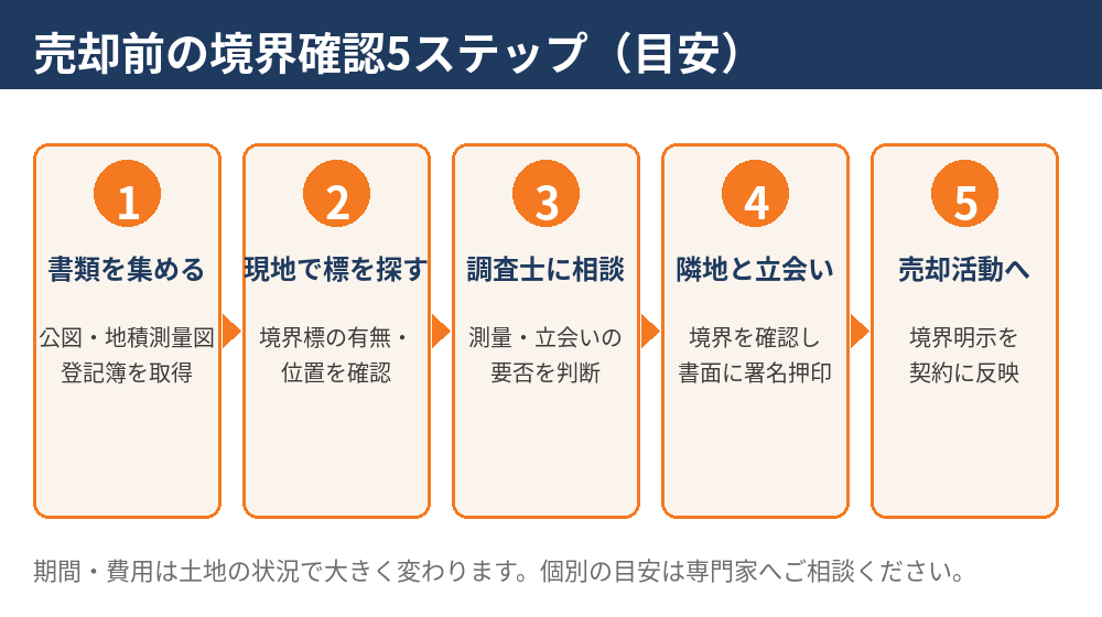 売却前の境界線確認5ステップ|守谷市の土地・戸建ての境界確定|ハウスドゥ 守谷